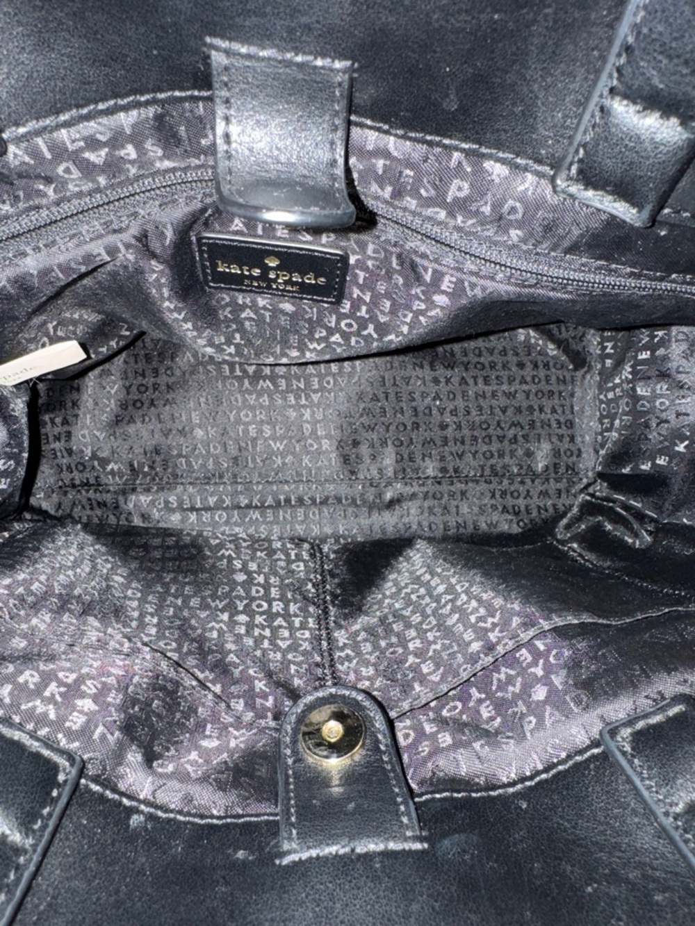 EUC! Kate Spade West Street Abby Black Pebbled Leather Multi-Way Bag - Picture 11 of 11